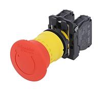 Interruptor XB5AS8444: Barra de seguridad de 22 mm.Pos: 2 NC x2 rojo Falta IP...