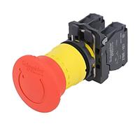 Interruptor XB5AS8445: Varilla de seguridad de 22 mm.Pos: 2 NC + NO rojo Falt...