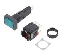 Interruptor XB6DF3B5B: Presión 16mm Barra.Pos: 2 NC + NO LED 12-24VDC SCHNEID...
