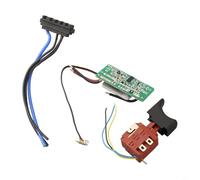 Interruptor y conector de placa de control, compatible con WORX, para taladro de martillo giratorio WU390 WX390 WX390.1 WX390.31 WU390.9 WX390.9 20V H3