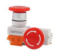 Interruptor Y090 LAY37-11ZS de botón parada emergencia con cierre automático banda for la cabeza tipo seta