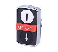 Interruptor ZB4BA71124: varilla triple de 22 mm.Pos: 1 negro/rojo/blanco falt...