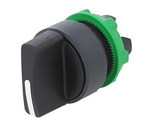 Interruptor ZB5AD2TQ: varilla giratoria de 22 mm.Pos: 2 negro Falta IP66 Pos:...