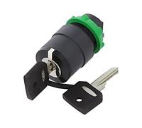 ZB5AG3 Selector 3 posiciones con llave negro