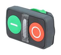 Schneider Electric ZB5AW7A3741 Cabeza de Pulsador de Dos Accionad, Diámetro 22, E S Ip66, Ip69 K, Verde y Rojo