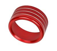 Interruptores aire acondicionado Anillo Ajuste Cubierta Perilla Interruptor Cambio Marchas Para Dodge Para Ram TRX 2018 2019 2020 2021 2022 2023 2024 2025(ROJO)