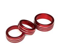 Interruptores aire acondicionado Perilla Ventilación Aire Acondicionado Cubierta Botón Interruptor Para Dodge Para Challenger Para Charge 2015-2022(ROJO)