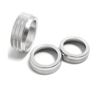 Interruptores aire acondicionado Perilla Ventilación Aire Acondicionado Cubierta Botón Interruptor Para Dodge Para Challenger Para Charge 2015-2022(PLATA)