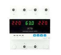 Interruptores Automáticos Bifásicos 63A Con Defensa Contra Corriente Eléctrica Y Temporizadores De Retardo Ajustables 220 V Para Protección De Sobrevoltajes Industriales Bifásicos