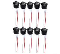 Interruptores basculantes de 2 pines, paquete de 10 unidades, para motocicletas, coches, barcos, precableados y clasificados a 6 A220 V