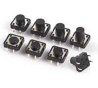 Interruptores Botón de encendido 10PCS Tactile Tact Mini interruptor botón Micro 12x12 12 * 4.3mm 5mm 6 7 8 9 10 11 mm Interruptor táctil pines(12x12x10mm)