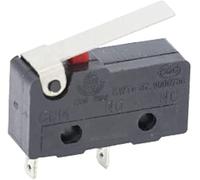 Interruptores Botón de interruptor alimentación 10 PCS Micro 2/3Pin NO/NC Mini límite 5A 250VAC KW11-3Z Palanca arco rodillo interruptores acción rápida(2p With Handle)