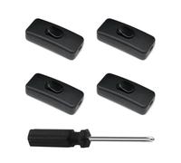 Interruptores De 4 Piezas Y Destornillador Phillips De 1 Pieza, Interruptor De Presión, Interruptor En Línea, Interruptor De Electrodomésticos, Herramientas De Hardware, Accesorios Para El Hogar