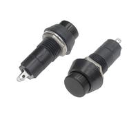 Interruptores de botón de autobloqueo/recuperación automática de 12 mm, interruptor de botón pulsador de plástico momentáneo 3 A, 250 V CA, 2 pines, mezcla de 6 colores (1 x 6 colores, autobloqueo, 6