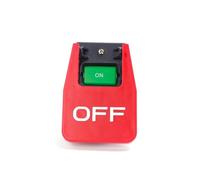 Interruptores de botón electromagnéticos con paleta de señal de parada grande, interruptores fáciles de máquina, botón electromagnético duradero