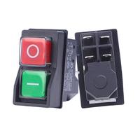 Interruptores de botón electromagnéticos de 4/5 pines, para máquina herramienta de arranque, interruptores impermeables