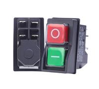 Interruptores de botón electromagnéticos de 4/5 pines, resistente al agua, para máquinas de corte, herramientas, botón electromagnético