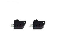 Interruptores de botón Motocicleta Interruptor de luz de freno delantera derecha e izquierda universal para motocicleta y scooter, botón de presión, piezas de repuesto(2Pcs Left)