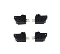 Interruptores de botón Motocicleta Interruptor de luz de freno delantera derecha e izquierda universal para motocicleta y scooter, botón de presión, piezas de repuesto(2Pair Right Left)