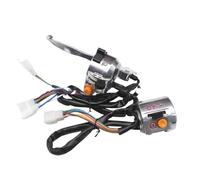 Interruptores de botón Motocicleta Interruptor de manillar derecho e izquierdo para motocicleta de 22 mm para scooter retro, bocina de freno, luz antiniebla, interruptor de iluminación(L With R Withou