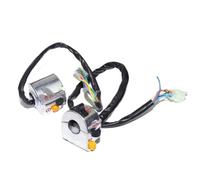 Interruptores de botón Motocicleta Interruptor de manillar derecho e izquierdo para motocicleta de 22 mm para scooter retro, bocina de freno, luz antiniebla, interruptor de iluminación(1Pair Without L