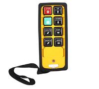 Interruptores de control remoto de grúa de elevación, control remoto YU-6A Interruptor de botón de elevación de cadena de grúa de una manija de 3 pruebas Controlador colgante de elevación(DC24V)