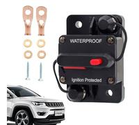 Interruptores de disyuntor, disyuntor con botón de reinicio | Inversor de fusibles estéreo en línea para automóviles,Interruptores impermeables de protección automotriz para Marine, cam