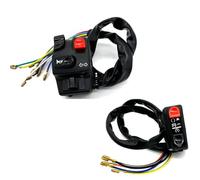 interruptores de manillar Interruptor De Control De Manillar De Motocicleta De 22mm Para Botón De Bocina Universal Señal De Giro Lámpara Eléctrica Controlador Manillar Arranque(1pair)