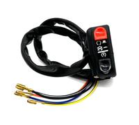 interruptores de manillar Interruptor De Control De Manillar De Motocicleta De 22mm Para Botón De Bocina Universal Señal De Giro Lámpara Eléctrica Controlador Manillar Arranque(1pcs-right)