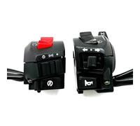 interruptores de manillar Interruptores De Manillar De Motocicleta De 22mm Para Bocina Universal, Faro De Señal De Giro, Botón Controlador De Apagado Eléctrico