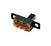 Interruptores de palanca 20/50 unids/lote Micro interruptor deslizante 3 pines 2 posiciones 1P2T encendido-apagado longitud del mango 6mm SS12F15VG6 SS12F15VG5(Length 6mm 50pcs)