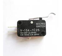 Interruptores de palanca 5 piezas Microinterruptor Interruptor límite carrera V-151-1C25 V-152-1C25 V-153-1C25 V-154-1C25 V-155-1C25 V-156-1C25 deslizante mango largo rodillo(V-154-1c25)