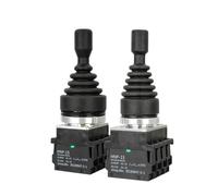 Interruptores de palanca de 22mm y 30mm, Joystick basculante cruzado, 2 posiciones, 4 vías, reinicio de bloqueo automático, HNP-X201 2011, 1 Uds.(4Way Momentary)