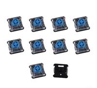 Interruptores de teclas para teclados mecánicos, interruptores táctiles lineales de perfil bajo de 15 x 15 x 5,3 mm con vida útil de 100 millones de pulsaciones de teclas, funcionamiento silencioso