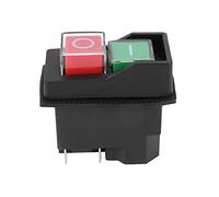 Interruptores de un botón electromagnéticos impermeables 5 pines KJD17 Interruptores de seguridad para herramientas eléctricas arranque magnético una bobina 220-240 V