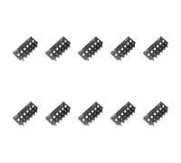 Interruptores DIP de montaje de 6 posiciones DM-06 con cables chapados en oro de paso de 2,54 mm para configuración de circuito electrónico