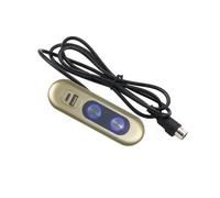 Interruptores eléctricos reclinables de 2 botones para silla elevadora, con interfaces de carga USB, controlador de alimentación reclinable