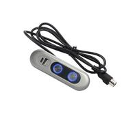 Interruptores eléctricos reclinables de 2 botones para silla elevadora, con interfaces de carga USB, controlador de alimentación reclinable