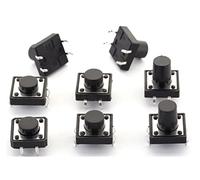 Interruptores industriales 12x12xH = 4.3/5/6/7/7.5/8/8.5/9/9.5/10/11/12/13/14/15/16mm Alto 4Pin DIP Tactile Tact Push Button Micro Switch Auto Reset Switches(12x12x9.0mm)