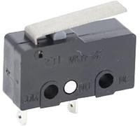 Interruptores Microinterruptores 5 PCS Mini Micro Interruptor de límite NO NC 3 pines Terminales PCB SPDT 5A 125V 250V 29mm Palanca arco rodillo empuje acción rápida(2p Without Wheel)