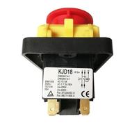 Interruptores pulsadores electromagnéticos KJD18 de 5 pines, resistentes al agua, de seguridad industrial, 250 V, 15 (12) A