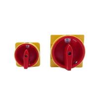 Interruptores seccionadores de 4 polos, de 20 A y 25 A, de encendido y apagado, LW26GS CA10, 48 x 48 mm, 64 x 64 mm, con leva giratoria y candado.(25A 64x64mm panel)