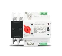 Interruptores selectores de transferencia de potencia ATS LN de 220 V a 110 V for riel DIN, 2 polos, 63 A-125 A, 1 unidad(230V,63A)