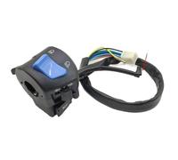 Interruptores universales de barra de manillar de motocicleta con bocina de estrangulación, faro de señal de giro Control del Manillar de Interruptor(2)