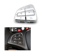 Interruptores Volante Multifunción Para Benz AB GLA GLS GLE V Class W176 W246 W156 W166 W292 W117 W218 W231 Botones Interruptor Control Menú Para Volante Coche(Silver-Left)