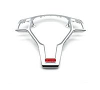 Interruptores Volante Multifunción Para Benz Para AMG ABCE GLK GLA CLA CLS Clase W176 W246 W204 W212 W156 W117 Volante Coche Embellecedor Cubierta Panel Cromado(Chrome-Red)