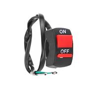 Interruttore Per Motocicletta 2 Interruptores Universales Apagado Llama Manillar Motocicleta Botón Encendido Y Para Moto ATV Bicicleta CC 12 V/10 A Color Negro(1pc)