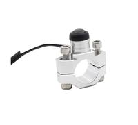 Interruttore Per Motocicletta Accesorio Universal De Interruptor Encendido/apagado Aluminio CNC Para Motocicleta(Silver)