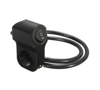 Interruttore Per Motocicletta Faro Antiniebla Retro Cm 7/8 Pulgadas Aleación Aluminio Para Manillar Motocicleta Interruptor Tres Posiciones Resistente Al Agua(Black)