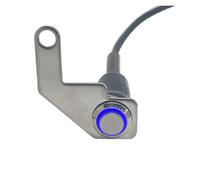 Interruttore Per Motocicletta Interruptor De Manillar Motocicleta Impermeable LED 12 V Botón Reinicio Manual Retorno(Without Lock 9)